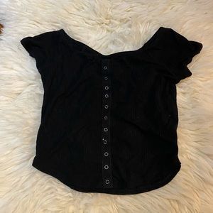 Frankie Phoenix - Black Crop Top